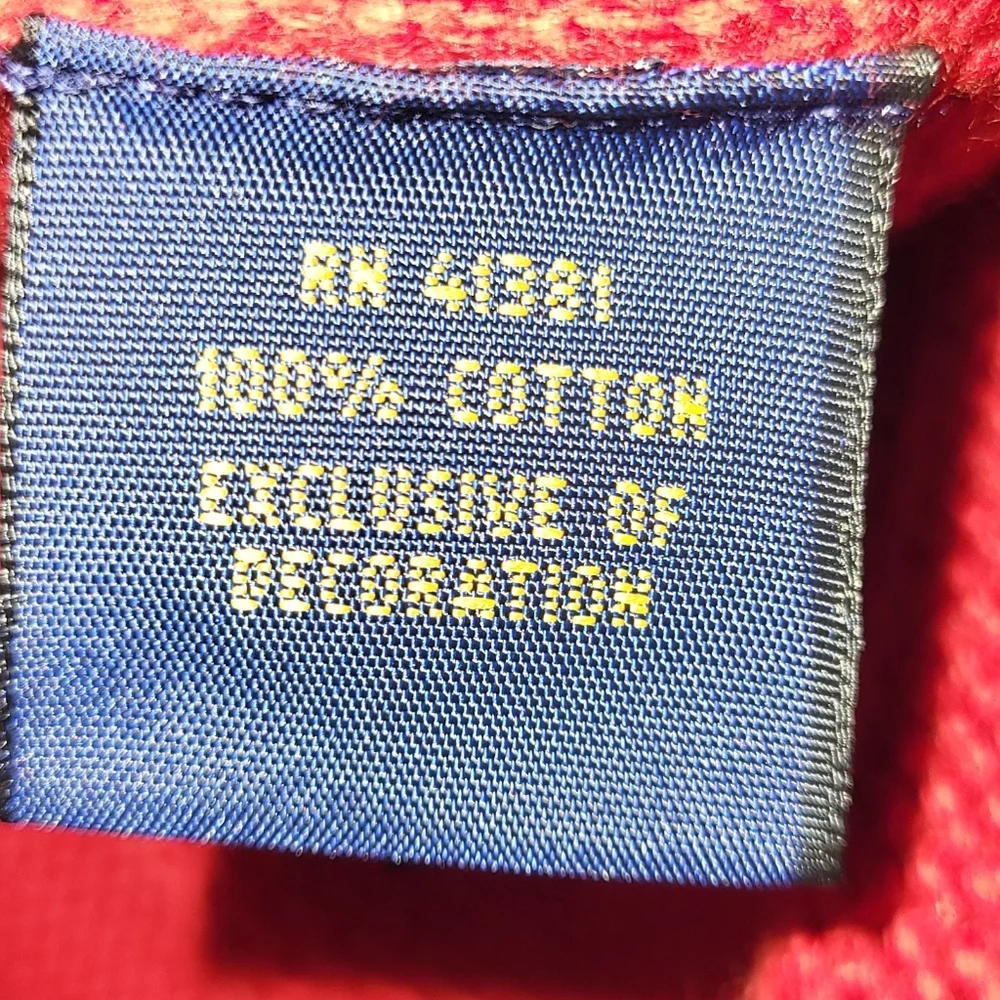 Polo Ralph Lauren Knit‎ Quarter Zip Men's Size XL 100% Cotton Red Pony Logo